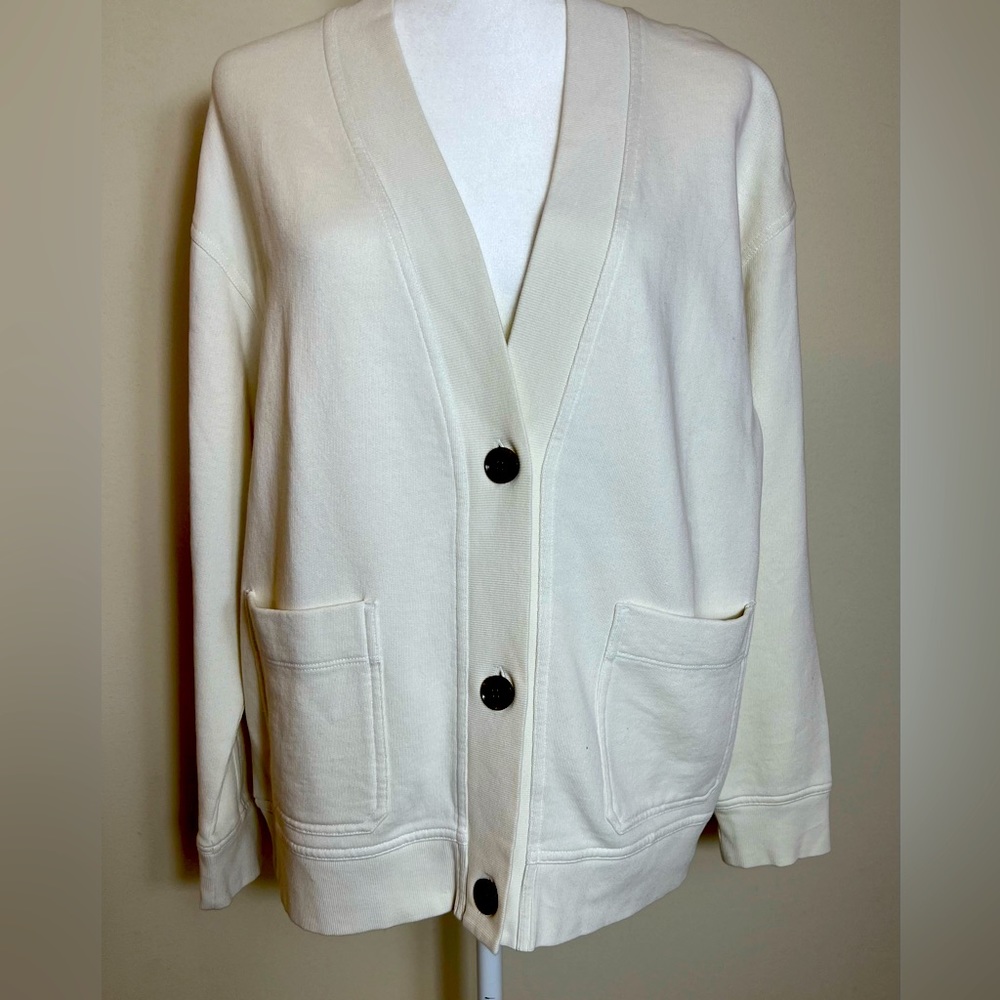 Vince Oversized Cardigan, Cream/Bone, Size Small, NWT - Picture 2 of 9